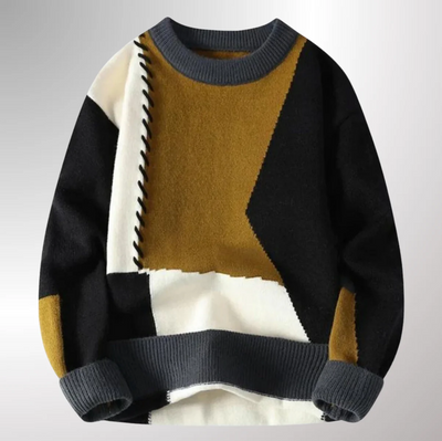 LEO® ⏐ Unique Comfortable Patchwork Sweater